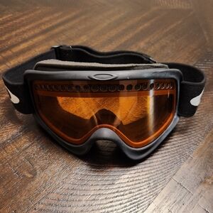 Oakley O-Frame 2.0 Pro XL Snow Goggles Orange Lens Matte Black  Retro Skiing